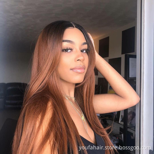 Swiss 13x4 13x6 HD Lace Frontal Wig Pre Plucked Ombre 1B 30 Brazilian Hair Wig with Black Women 100% Human Hair Wig Lace Front